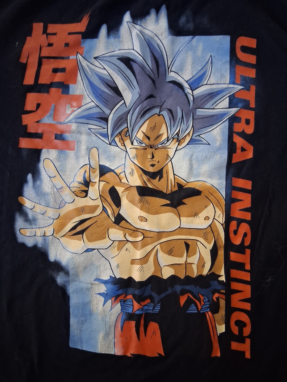 Dragon Ball Z Goku Ultra Instinct Graphic Tee - Black/Orange 2xl